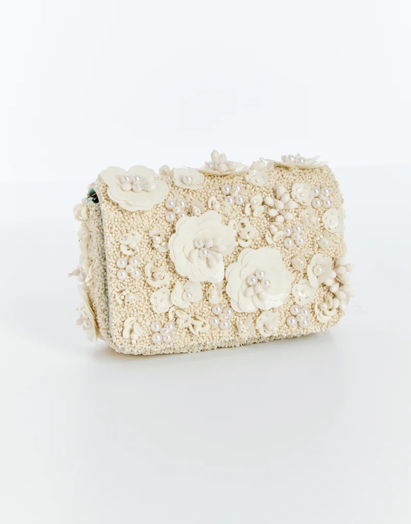 Torres Pearl Beaded Clutch Bag | Mestiza New York