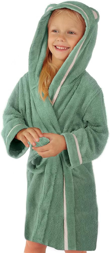Premium Soft Toddler Bathrobe - Rayon from Bamboo Toddler Robe with Hood - Kids Boys & Girls Robe | Amazon (US)