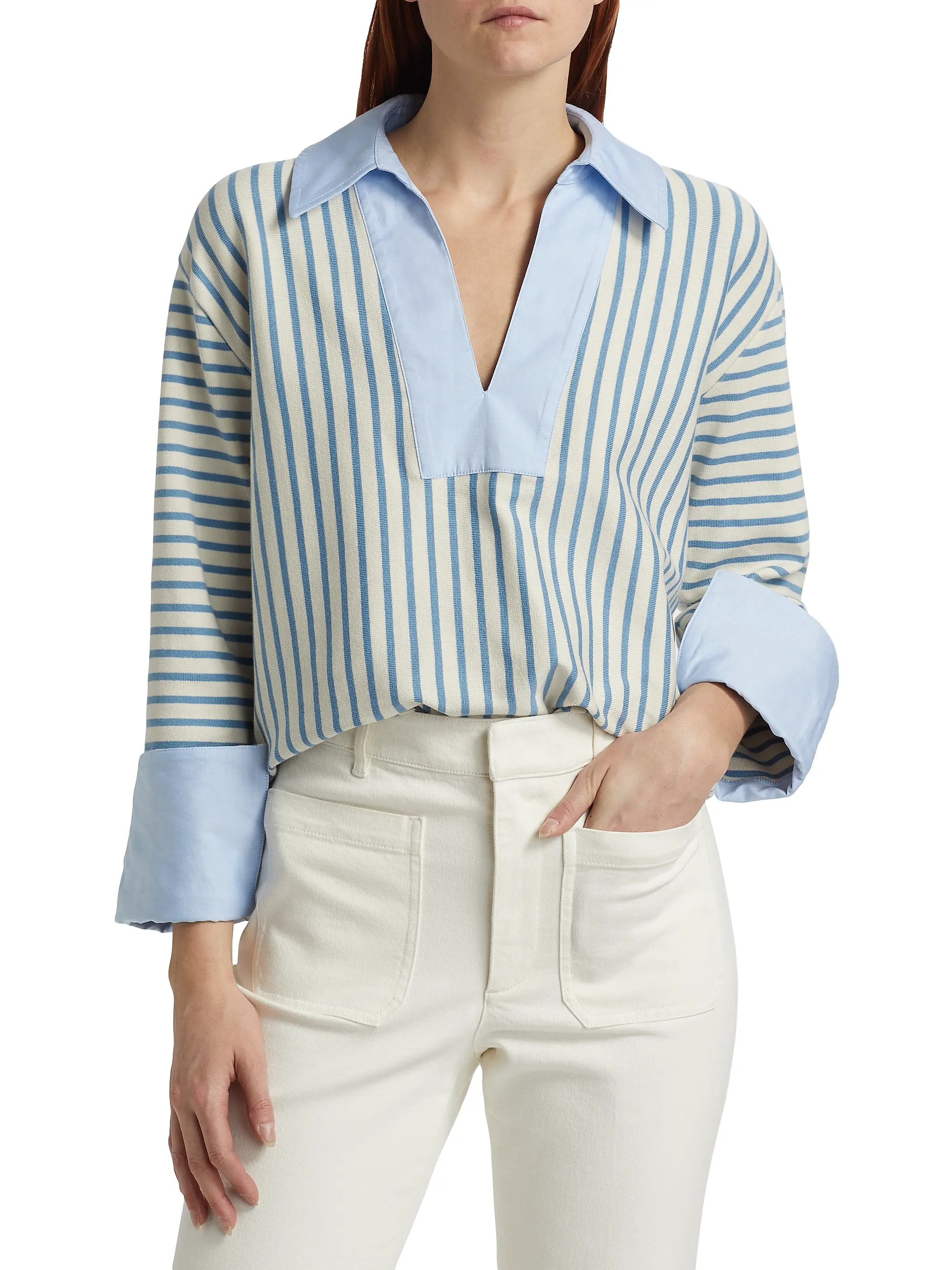 Whitney Striped Long-Sleeve Top | Saks Fifth Avenue