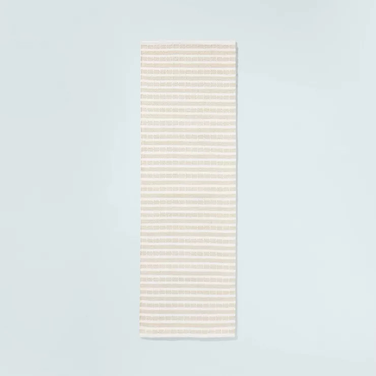 Break Stripe Handmade Area Rug Taupe/Cream - Hearth & Hand™ with Magnolia | Target