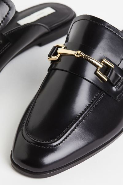 Leather mule loafers | H&M (UK, MY, IN, SG, PH, TW, HK)