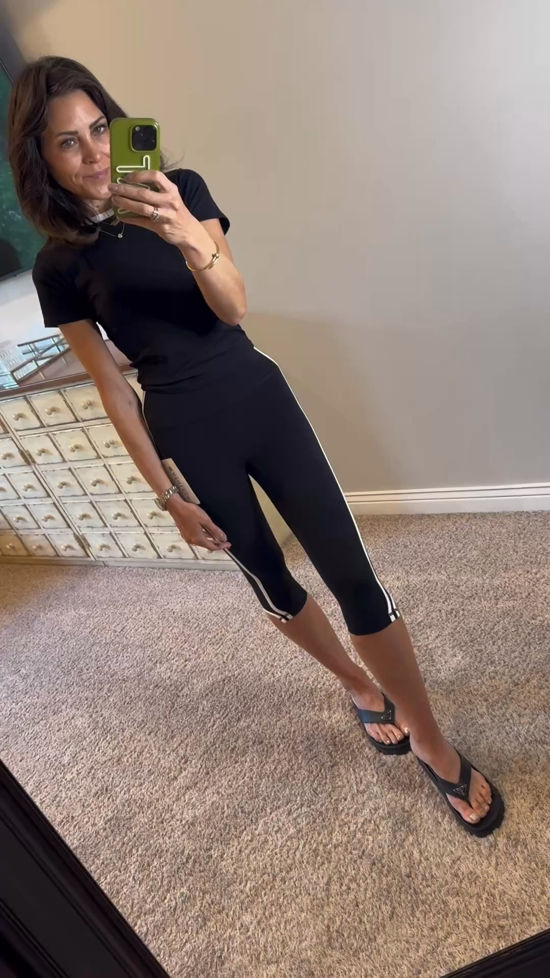 Very Euro Look! Sporty and chic vibes…great travel fit.

Exact capri-tts
Too-linked new version (old Athleta) runs small.

#LTKTravel #LTKOver40 #LTKfitnessgoals
