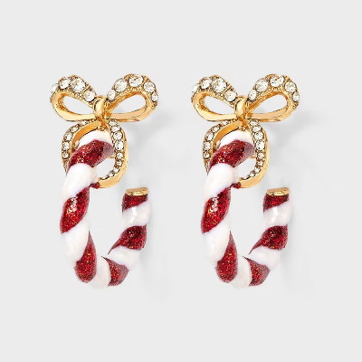SUGARFIX by BaubleBar Yes You Cane! Earrings - Red | Target