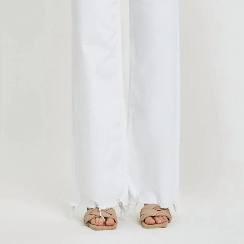 Risen Stevie Jeans In White - White - 1 | Verishop