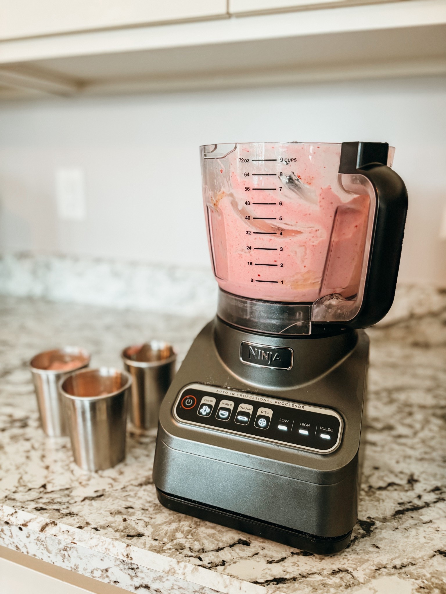 My kids love “strawberry smoothies”. Frozen fruit, some milk, and honey on puree setting. Works great for shredding cheese too.

#LTKmomlife #LTKfitnessgoals #LTKfoodie