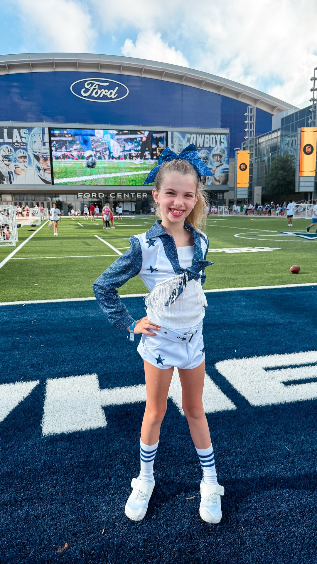 Dallas cowboys cheerleaders kids outfit for dance camp
Runs tts —wearing a 8T 
I tightened belt and used a seam gun 
Only $30 and includes everything
Halloween costume 
Game day

#LTKSeasonal #LTKmomlife #LTKKids