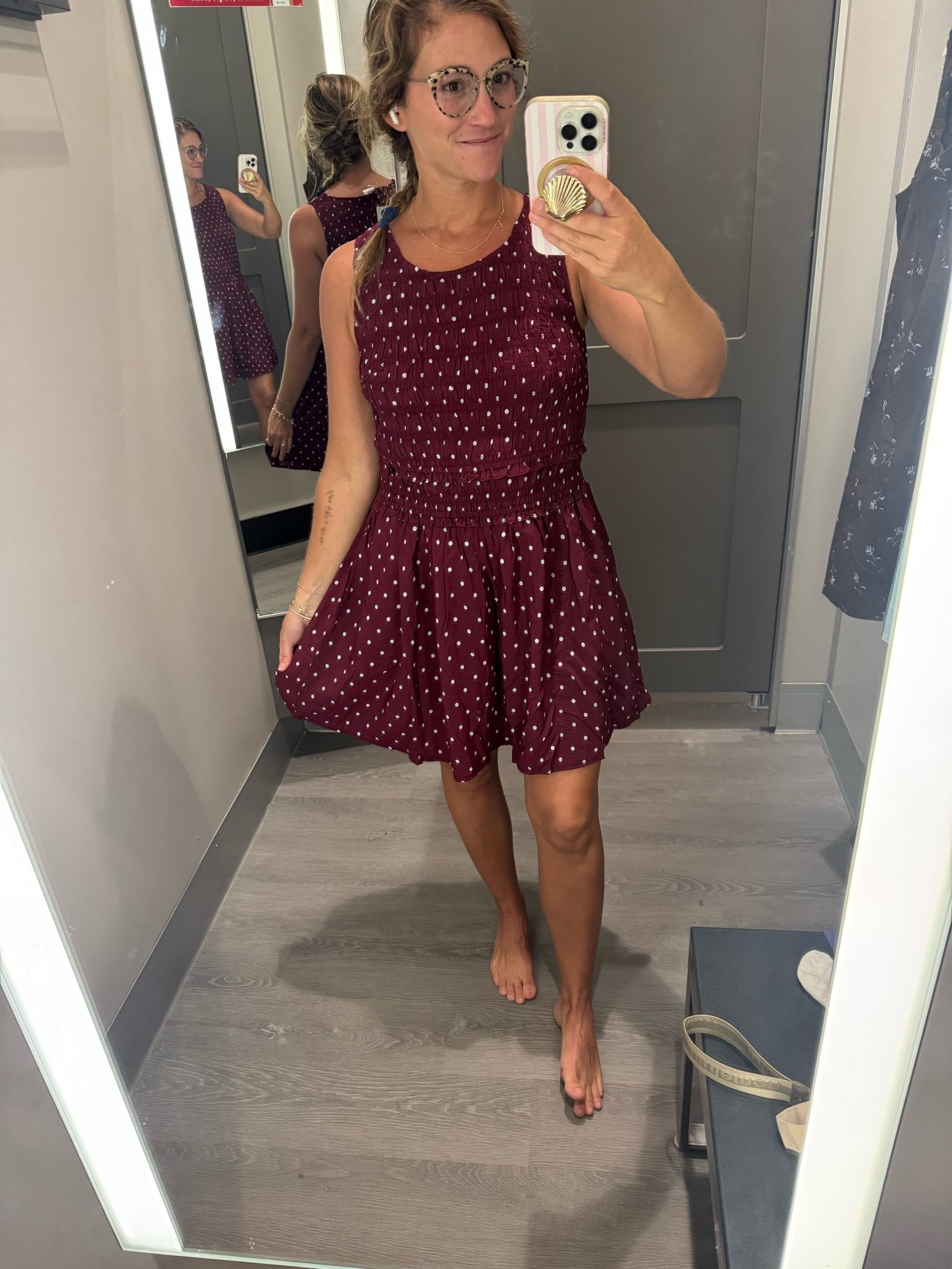 Smocked polka dot dress would go into fall so well!

#LTKdayinmylife #LTKgrwm #LTKootd