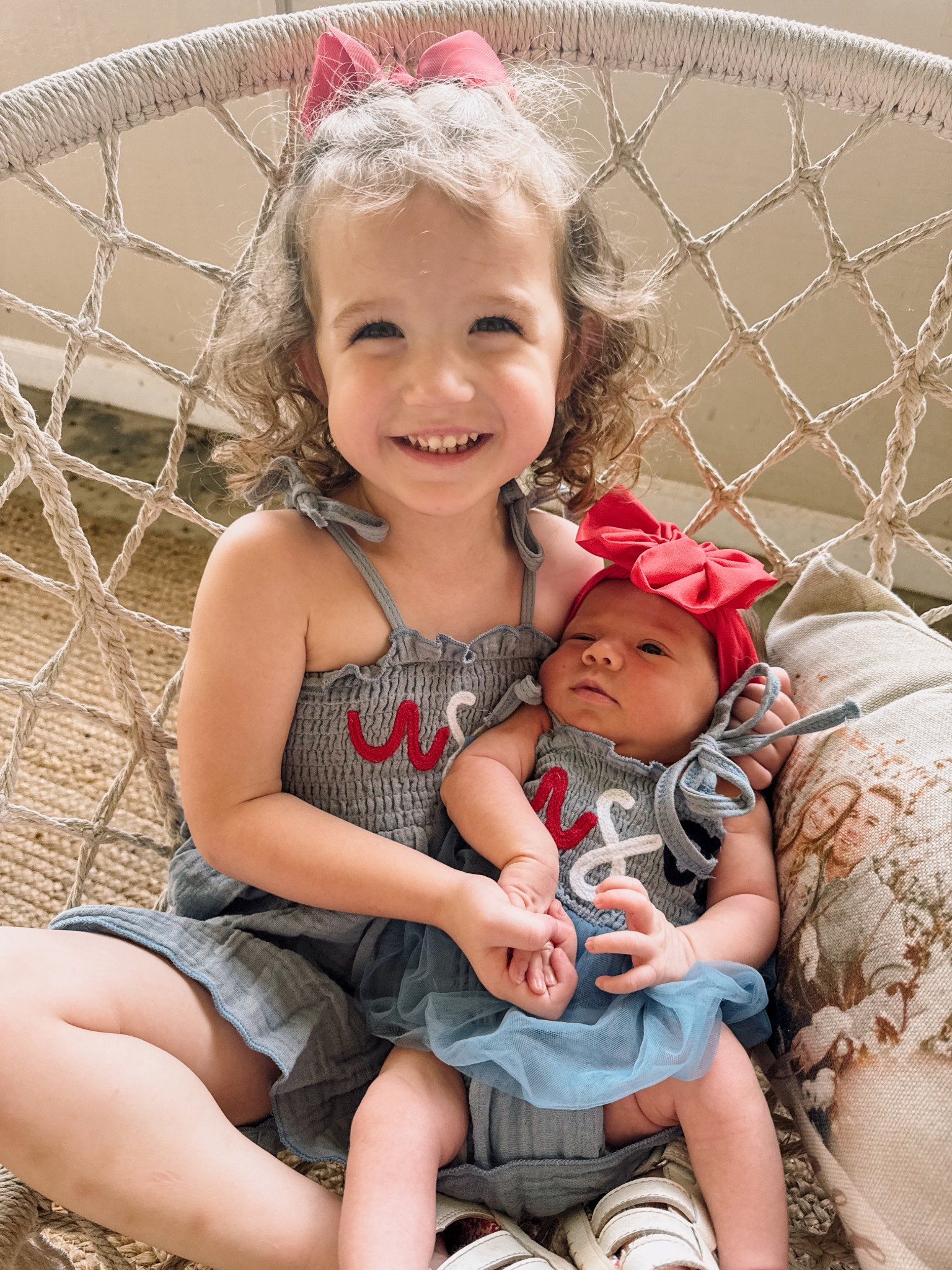 my all-american girls' matching outfits ❤️🤍💙 the first of many! 

#LTKKids #LTKSeasonal #LTKBaby