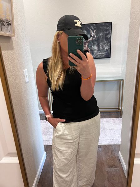 ✨Tap the bell above for daily elevated Mom outfits.

Today's summer casual outfit, white gauzy pants, black tank with shoulder ruffles.

"Helping You Feel Chic, Comfortable and Confident." -Lindsey Denver 🏔️ 

#Nordstrom  #tjmaxx #marshalls #zara  #viral #h&m   #neutral  #petal&pup #designer #inspired #lookforless #dupes #deals  #bohemian #abercrombie    #midsize #curves #plussize   #minimalist   #trending #trendy #summer #summerstyle #summerfashion #chic  #oliohant #springdtess  #springdress #tuckernuck


Follow my shop @Lindseydenverlife on the @shop.LTK app to shop this post and get my exclusive app-only content!

#liketkit #LTKMidsize #LTKOver40 #LTKFindsUnder100
@shop.ltk
https://liketk.it/4HR0C