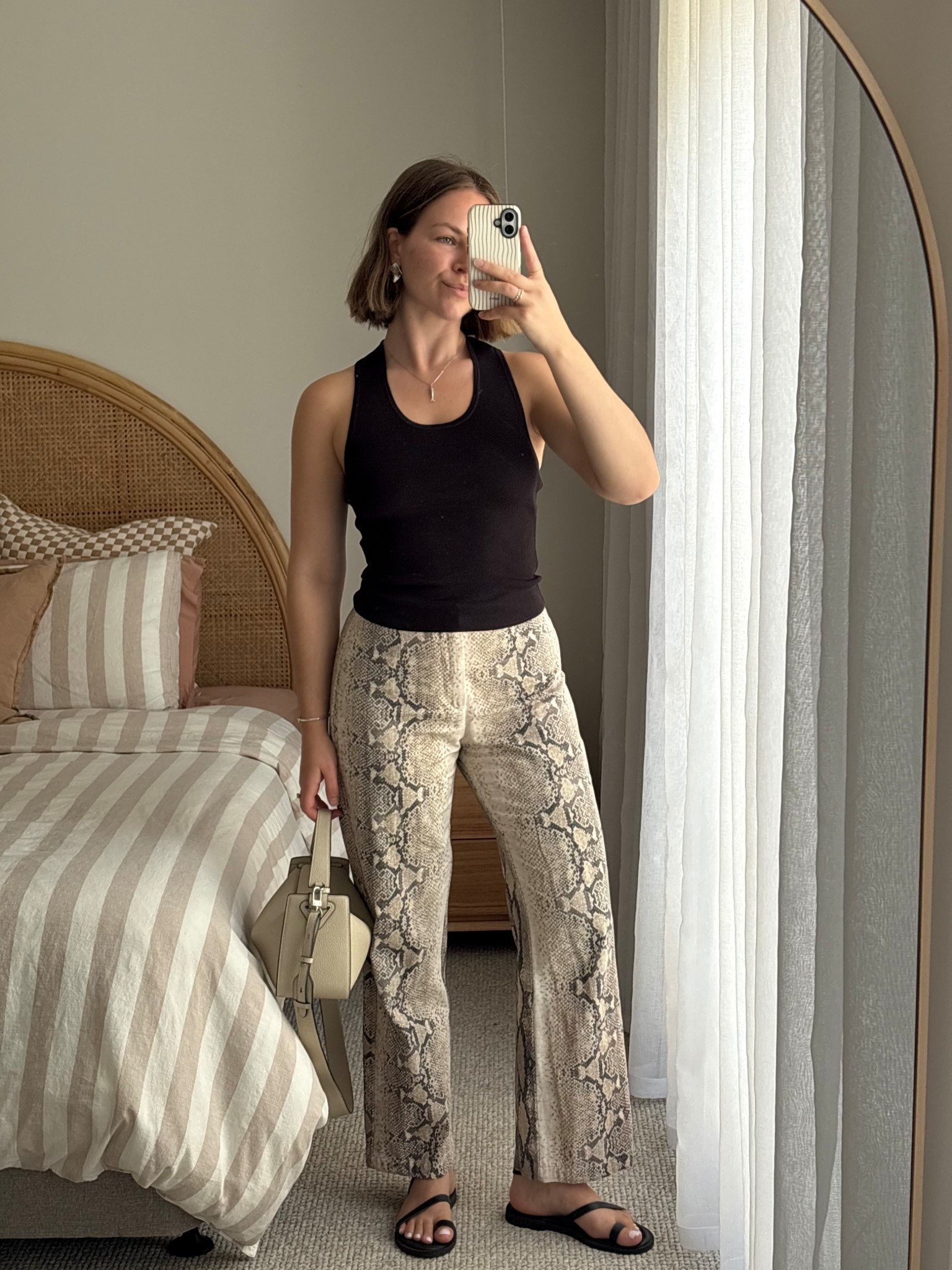 Size down in the tank if you want a snug fit 
Pants I sized down but could have done either an 8 or 10 
Sandals are from overseas but I have linked similar 

#LTKsummer #LTKaustralia