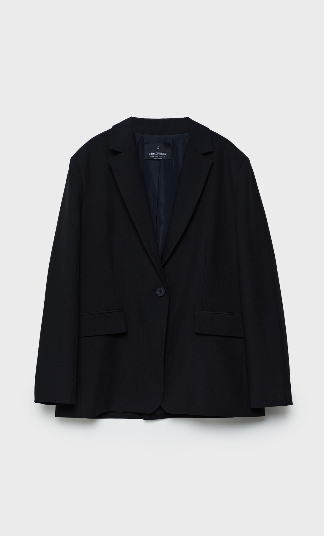 Straight fit blazer - Women's fashion | Stradivarius United Kingdom | Stradivarius (UK)