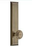 Grandeur 837600 Hardware Fifth Avenue Tall Plate Privacy with Circulaire Knob in Vintage Brass, Back | Amazon (US)