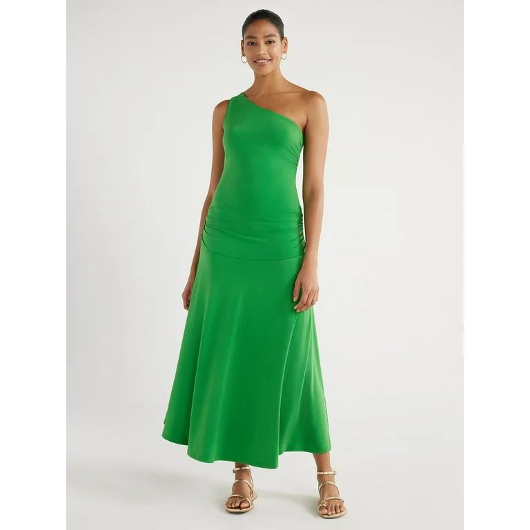 Scoop Women’s One Shoulder Dress, XS-XXL - Walmart.com | Walmart (US)