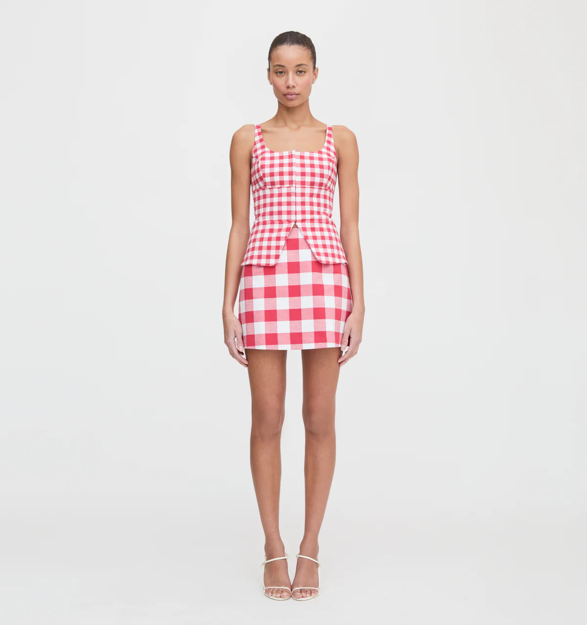 The Hallie Skirt - Red Gingham | Hill House Home US