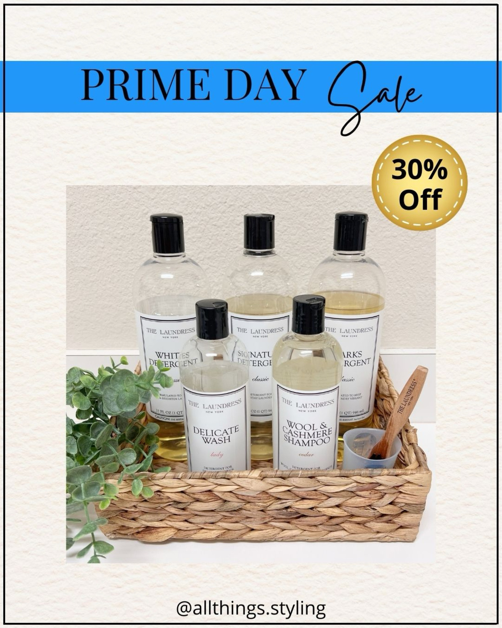 My THE LAUNDRESS Favorites are 30% Off during AMAZON Prime Day.  Perfect time to stock up on my Laundry detergent favorites 🌸

Amazon Prime Day Sale, Amazon Prime Day deals, Laundress laundry favorites, Laundress Whites detergent, Laundress Delicate Wash 

#LTKHome #LTKStyleTip #LTKSaleAlert