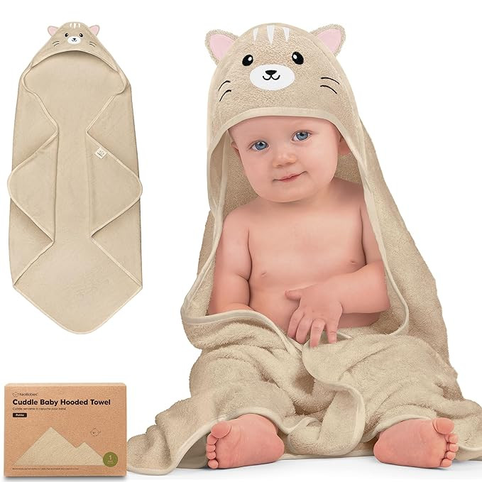 KeaBabies Hooded Baby Towel for Newborn - Soft Absorbent Viscose Derived from Bamboo Large Baby B... | Amazon (US)