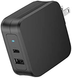 USB C Wall Charger 61W PD 3.0, Fast Charging Type C Foldable Adapter with 2 Ports Portable Charge... | Amazon (US)
