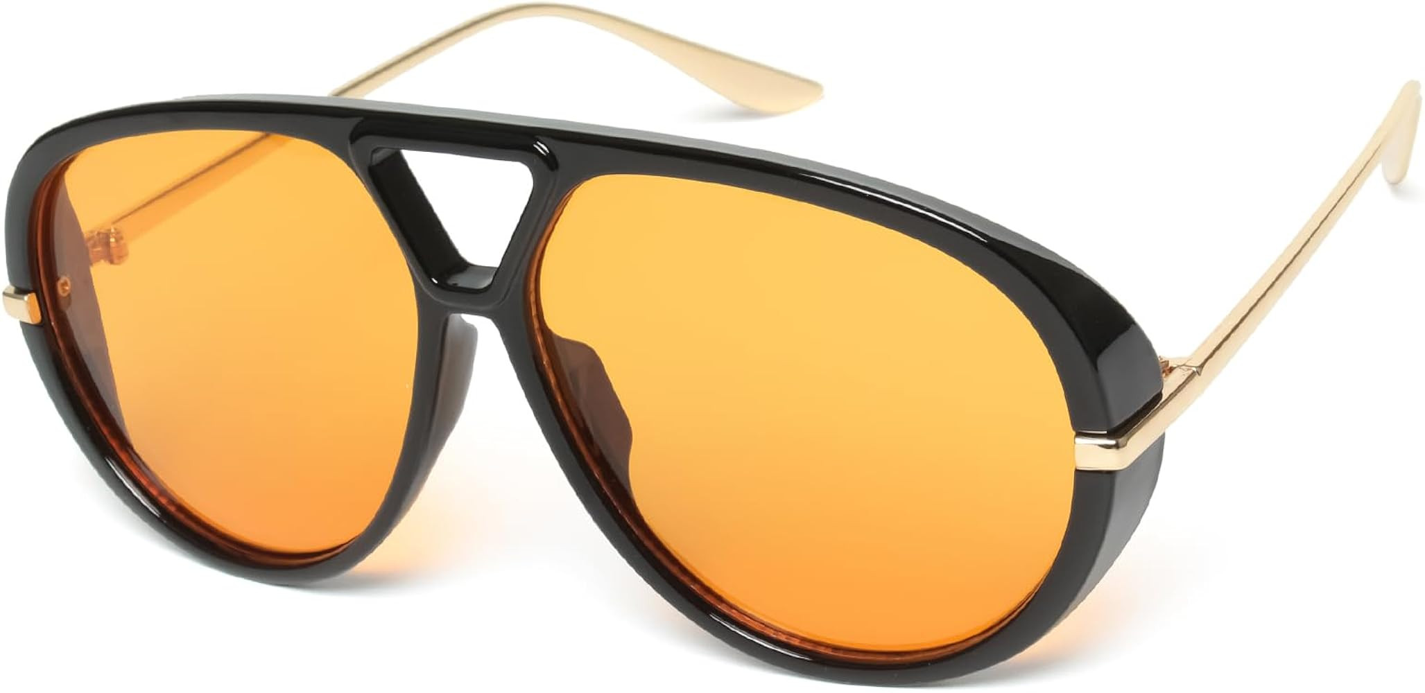 KENBO Retro Gold Aviator Sunglasses for Women Men, 2026 Metal Oversized 70s Aviators Sun Glasses | Amazon (US)