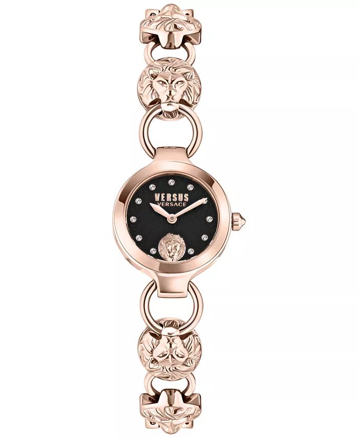 Versus Versace Women's Broadwood Lion Link Stainless Steel Bracelet Watch 26mm - Macy's | Macy's