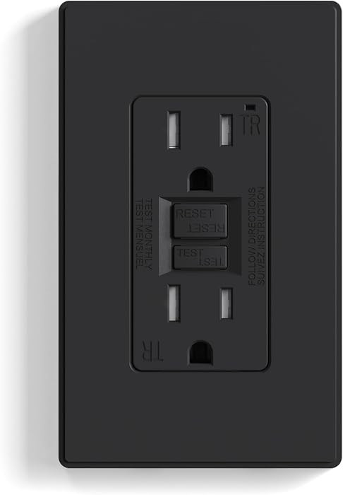 ELEGRP GFCI Outlet 15 Amp, Self-Test GFI Electrical Outlet with Thinner Design, TR Tamper Resista... | Amazon (US)
