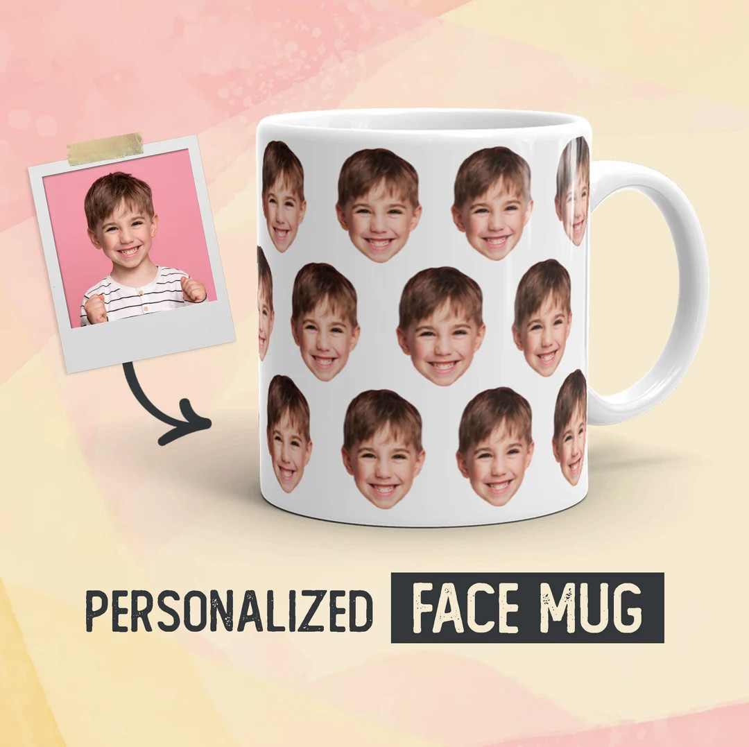 Custom Face Mug, Face on Mug, Custom Dog Mug, Photo Mug, Boyfriend Girlfriend Gift, Custom Printe... | Etsy (US)