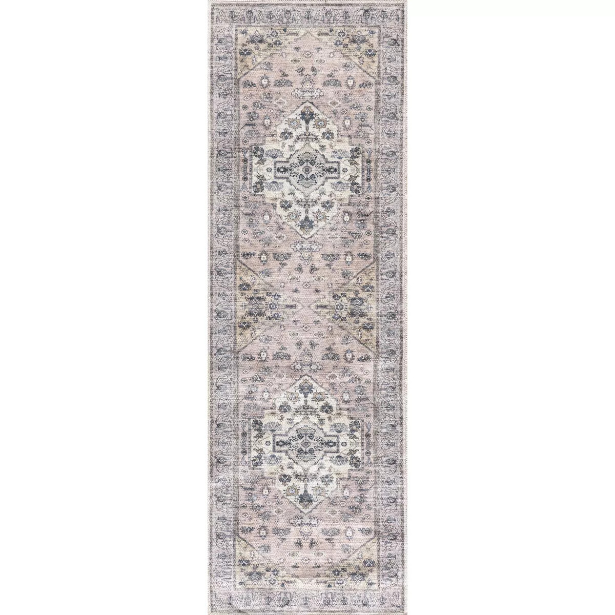 Nourison Washable Brilliance Medallion Indoor Rug | Target