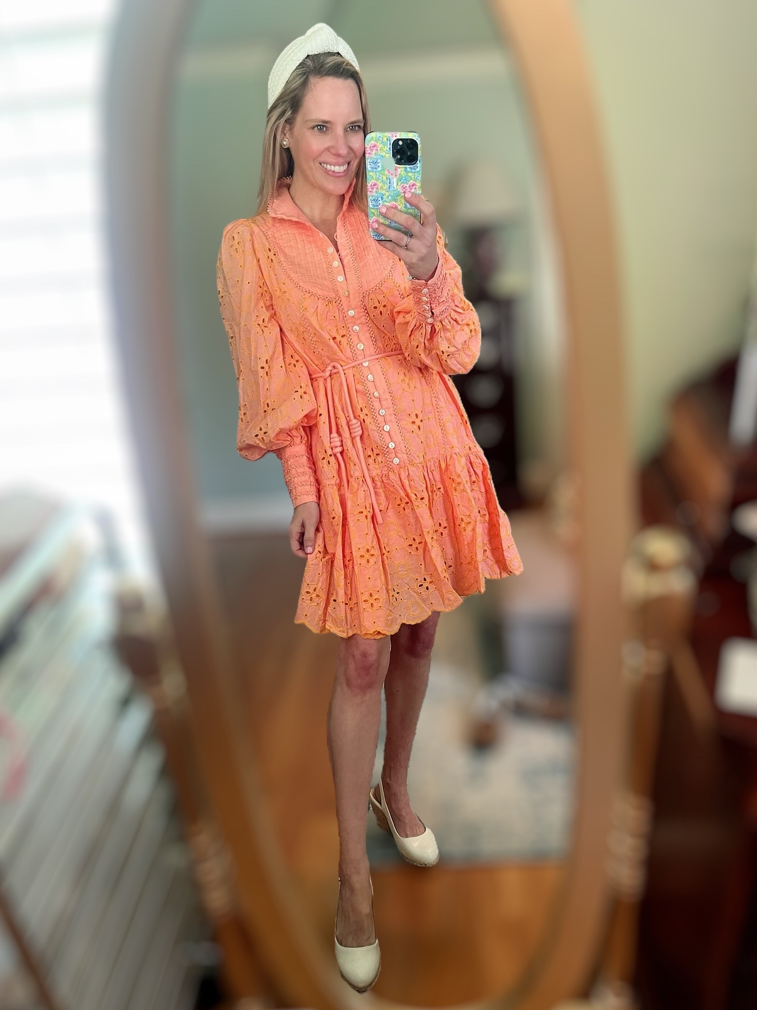 Code ASHLEYBA for 10% off my Melinda Maria jewelry

How gorgeous is this eyelet mini dress? The bold orange hue and feminine embroidery make it perfect for spring brunches, bridal showers, or vacation dinners! I’m wearing the Roiii A-Line Lace Embroidered Dress in “Water Melon” and love the flattering button-down design, tiered skirt, and statement balloon sleeves. It’s fully lined, 100% cotton, and gives major designer vibes on a budget. I paired it with my go-to espadrille wedges for a polished, comfortable look.

LTK Style Details:
	•	Roiii Eyelet Dress (Wearing size Small)
	•	White espadrille wedges
	•	White eyelet headband
	•	Melinda Maria jewelry (linked — use code ASHLEYBA for 10% off!)

 orange eyelet dress, spring mini dress, Amazon fashion finds, bridal shower outfit, vacation dress, embroidered tiered dress, budget-friendly style, feminine resort look, cotton eyelet dress

#LTKFindsUnder100 #LTKOver40 #LTKFindsUnder50