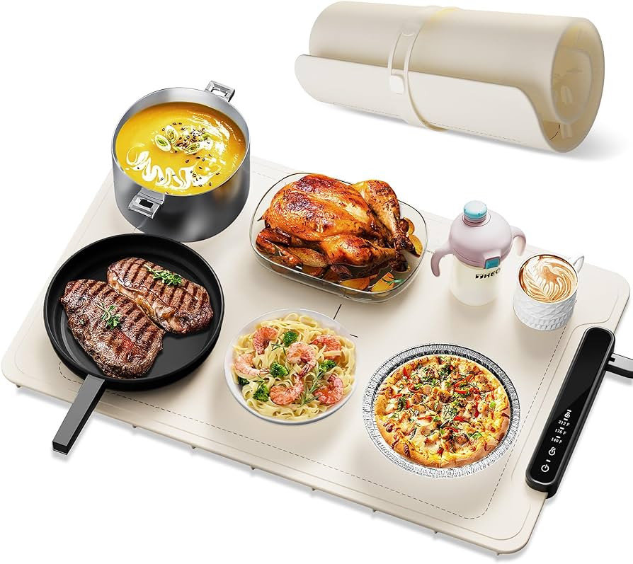 Electric Warming Tray - Foldable Food Warmer for Parties Features 3 Modes & Fast Heating, Premium... | Amazon (US)