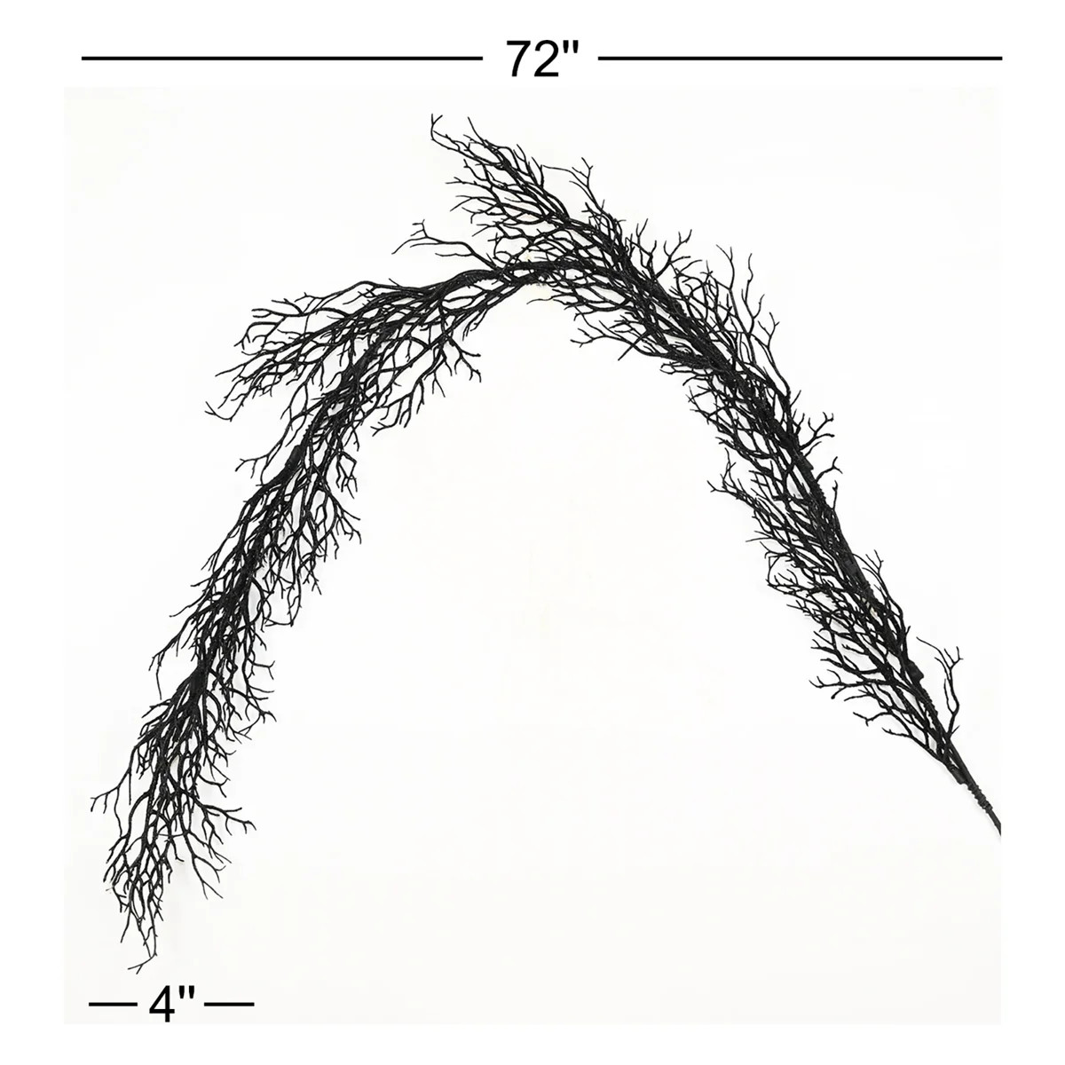 72" L Artificial Black Branch Long Stem Halloween Garland | Wayfair North America