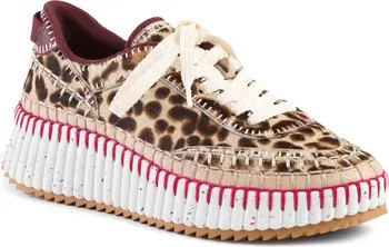 Chloé Nama Genuine Calf Hair Platform Sneaker (Women) | Nordstrom | Nordstrom