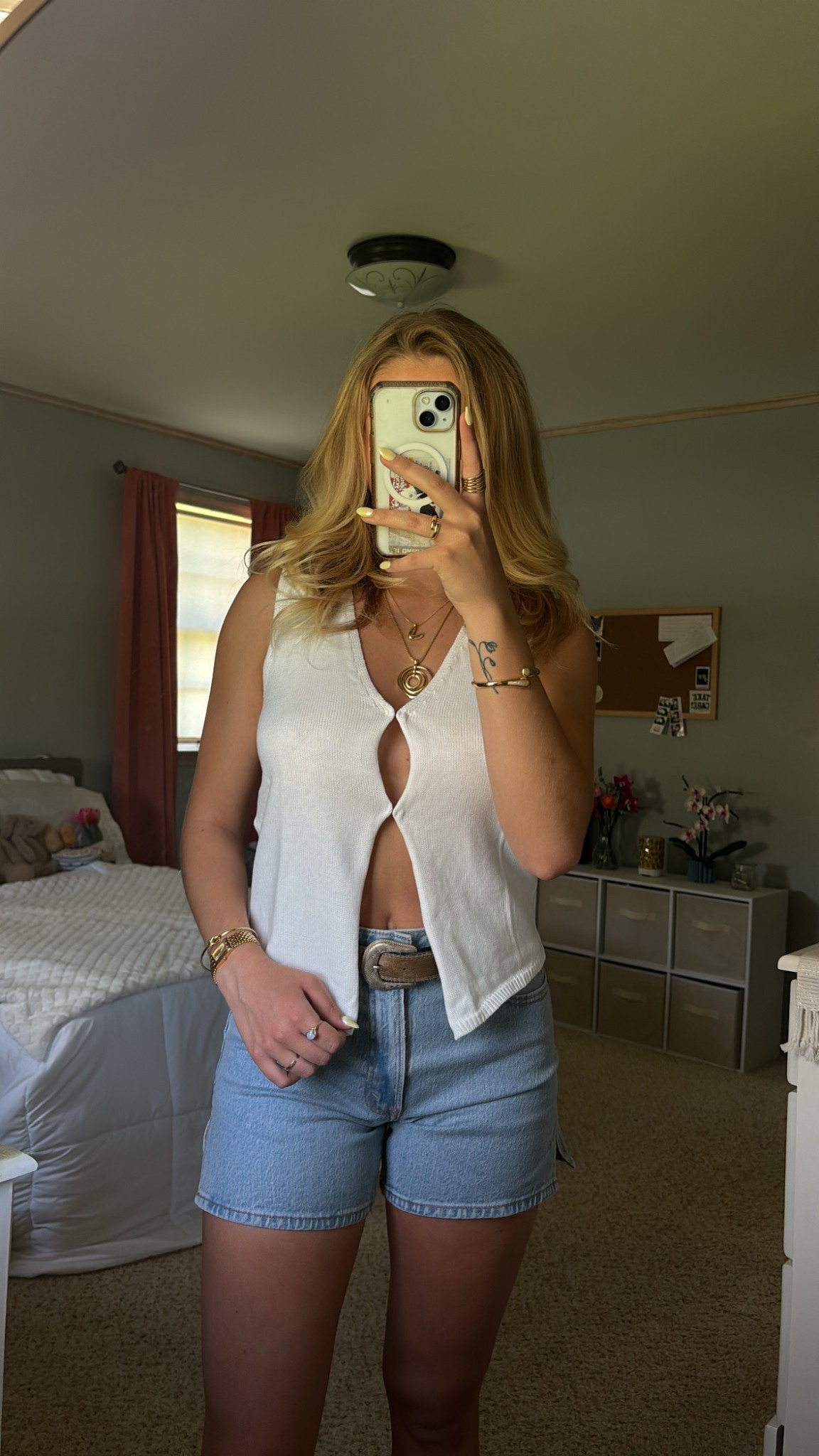 Spring into summer outfit inspo🌼dad shorts outfit, gold jewelry

#LTKBeauty #LTKFindsUnder50 #LTKSeasonal