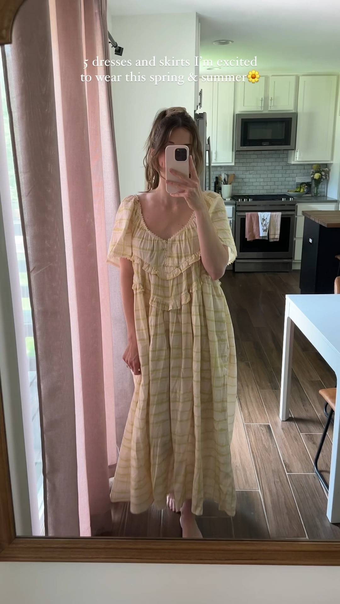 -wearing size 8 aus in the first dress, love everything about this dress! Runs oversized, could size down 
-wearing a small, straps are also removable! Also love styling with a tee underneath for more casual look
-wearing size 6 aus in the pink skirt, tts
-wearing an xs in floral dress, so comfortable and love the colors 
-wearing small in white skirt 

Spring dresses, summer dresses, nursing friendly 

#LTKVideo #LTKSeasonal