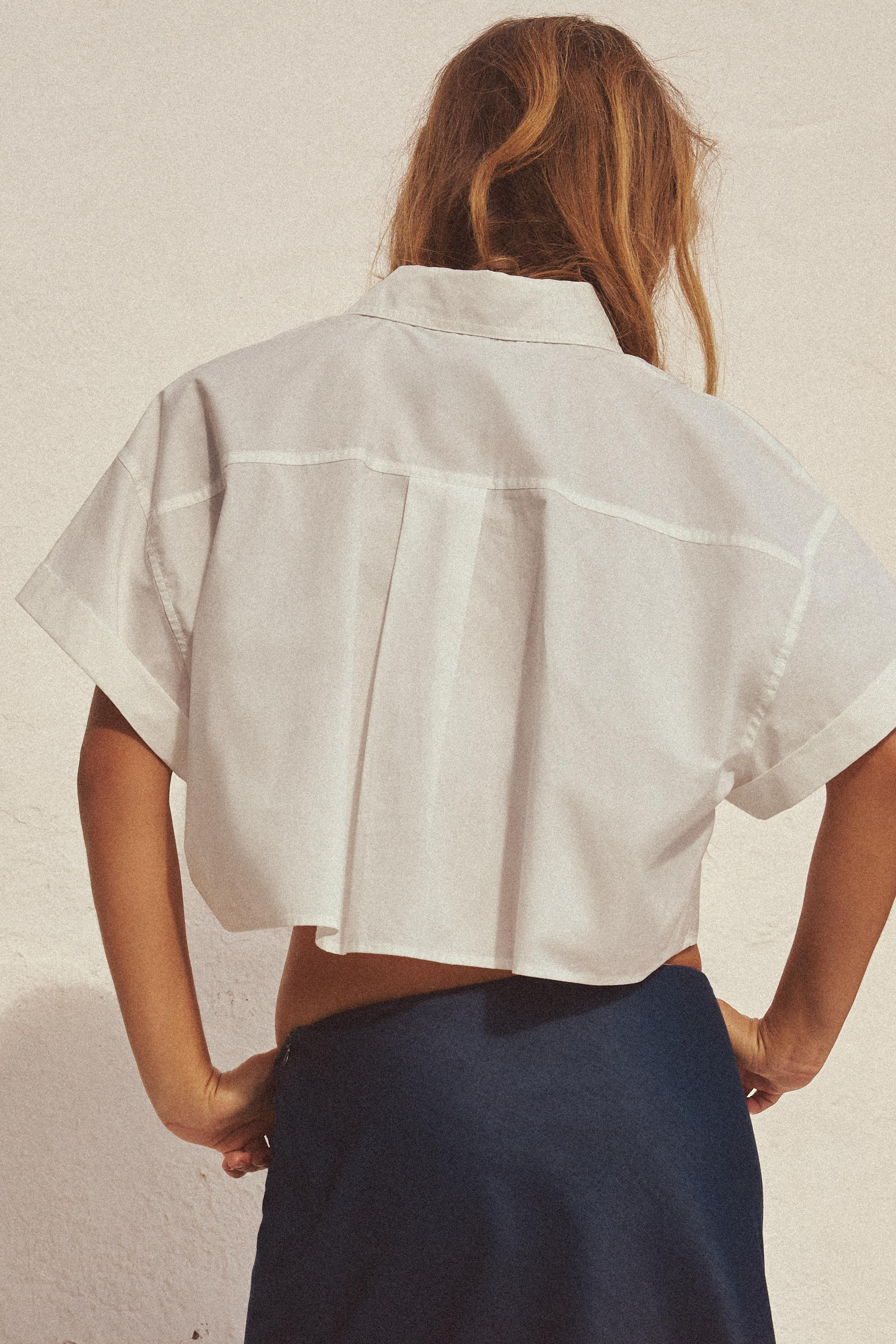 CROP POPLIN SHIRT | Zara US