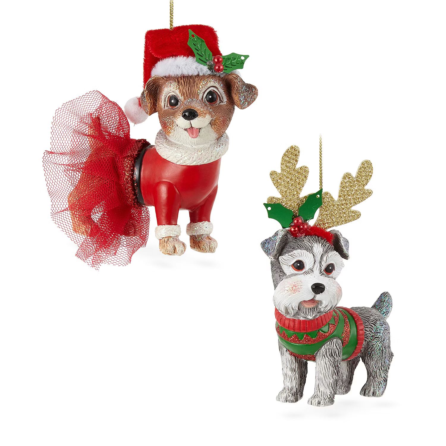 North Pole Trading Co. Lab & Schnauzer 2-pc. Christmas Ornament | JCPenney