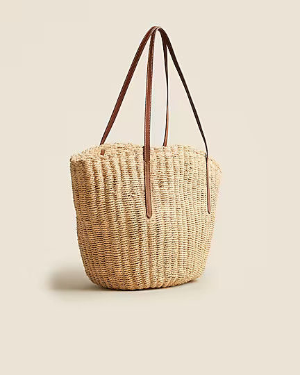 Como woven straw tote | J. Crew US