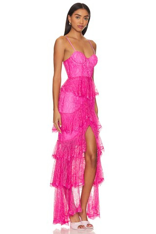 MAJORELLE Zelda Fitz Gown in Pretty Pink from Revolve.com | Revolve Clothing (Global)