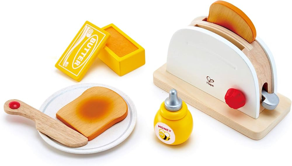 (Multicolor) - Hape International Hape E3148 - Pop Up Toaster Set, 3+ years | Amazon (US)