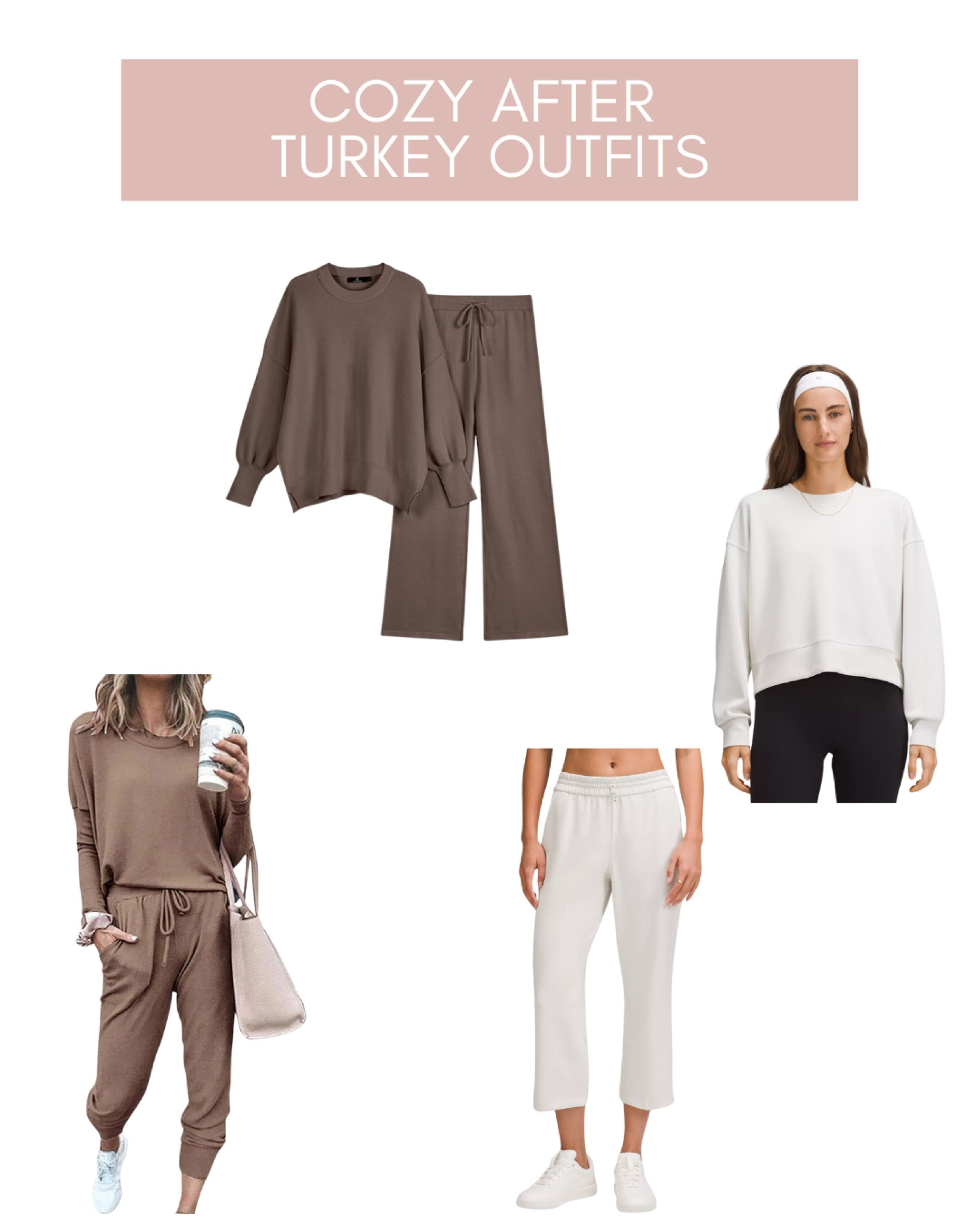 These are the perfect outfits to relax after Thanksgiving dinner! #thanksgivingoutfit #thanksgiving
