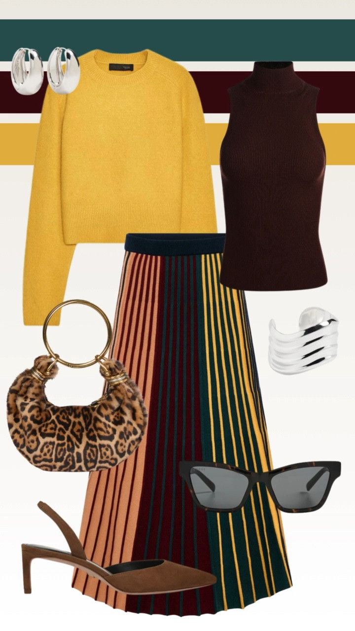 🍁 A Colorful FALL Wardrobe 🍂
Who says autumn has to be all neutrals? I'm leaning all the way into bold hues, rich textures, and statement layers this season. Each outfit here brings color and personality to the forefront — here’s where I’d wear them:

1️⃣ Bold & Breezy – Brunch with friends or a gallery day
2️⃣ Retro Mustard – Weekend coffee runs & vintage market strolls
3️⃣ Pleated Power – Date night or a museum evening
4️⃣ Blush Business – Office days that need a pop of color
5️⃣ Cozy Contrast – Sunday errands or a casual lunch
6️⃣ Boho Blues – Fall festivals or cozy bookstore vibes
7️⃣ Chartreuse Chic – Apple picking or a fall fair
8️⃣ Stripes & Wine – A dinner party or stylish event
9️⃣ Golden Layers – Pumpkin patch, corn maze, or weekend exploring

Which one’s your favorite look? 🍂✨ #FallFashion #ColorfulCloset #AutumnStyle #OOTD #FallWardrobe

#LTKStyleTip #LTKShoeCrush #LTKOver40