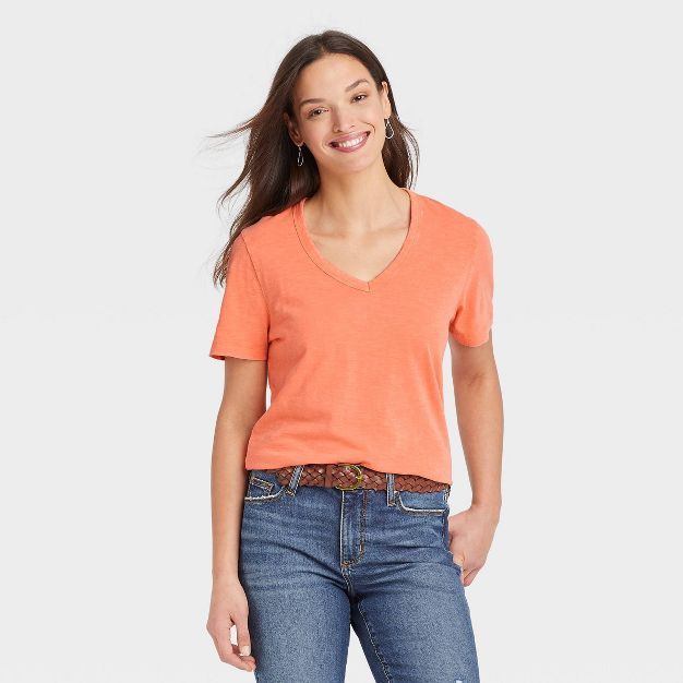 Women's Short Sleeve V-Neck T-Shirt - Universal Thread™ | Target