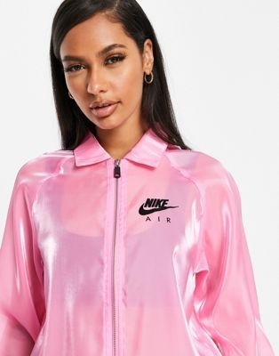 Nike Air translucent jacket in pink | ASOS (Global)