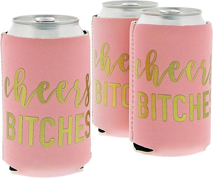 3-Pack Insulated Beer Can Cooler Sleeves, 12 oz, Ideal for Bridal Showers & Bachelorette Party Fa... | Amazon (US)