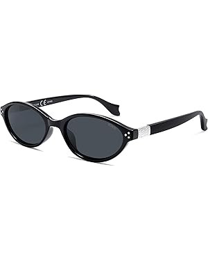SOJOS Ocean Collection Retro Oval Polarized Sunglasses for Women Men Lightweight Narrow Shades, S... | Amazon (US)