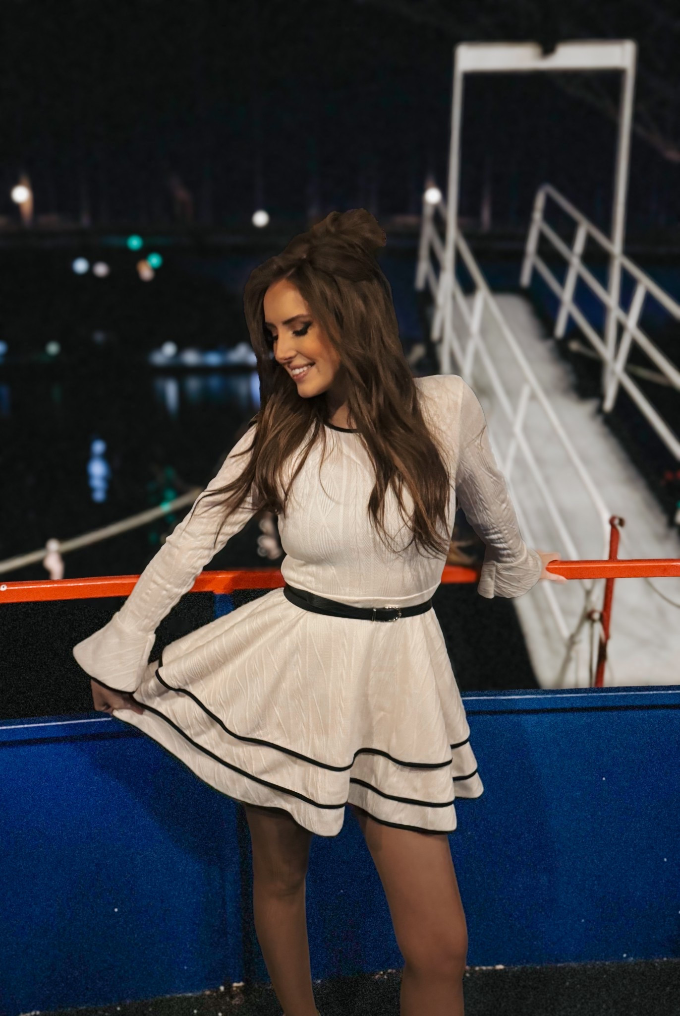 Yacht. Cruise. Dinner cruise style. Black and white dress  

#LTKFindsUnder50 #LTKStyleTip #LTKParties