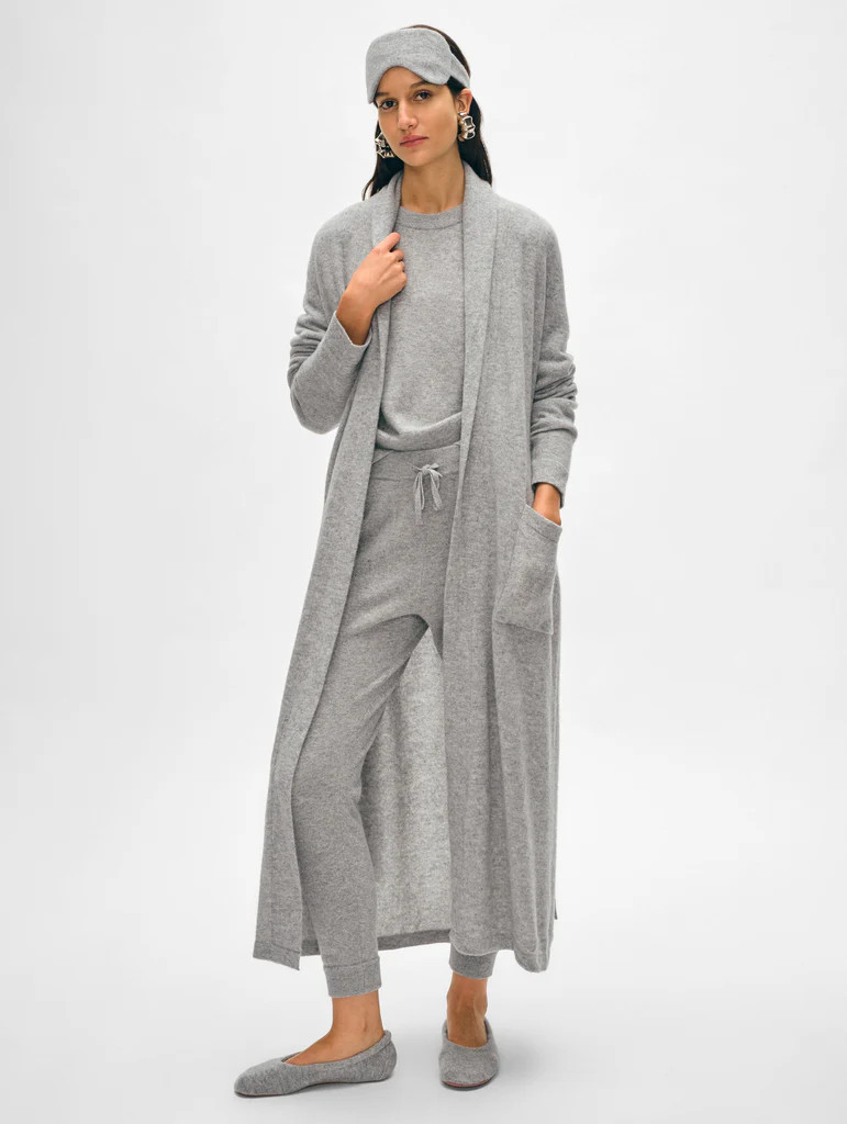 Long Cashmere Robe | White and Warren