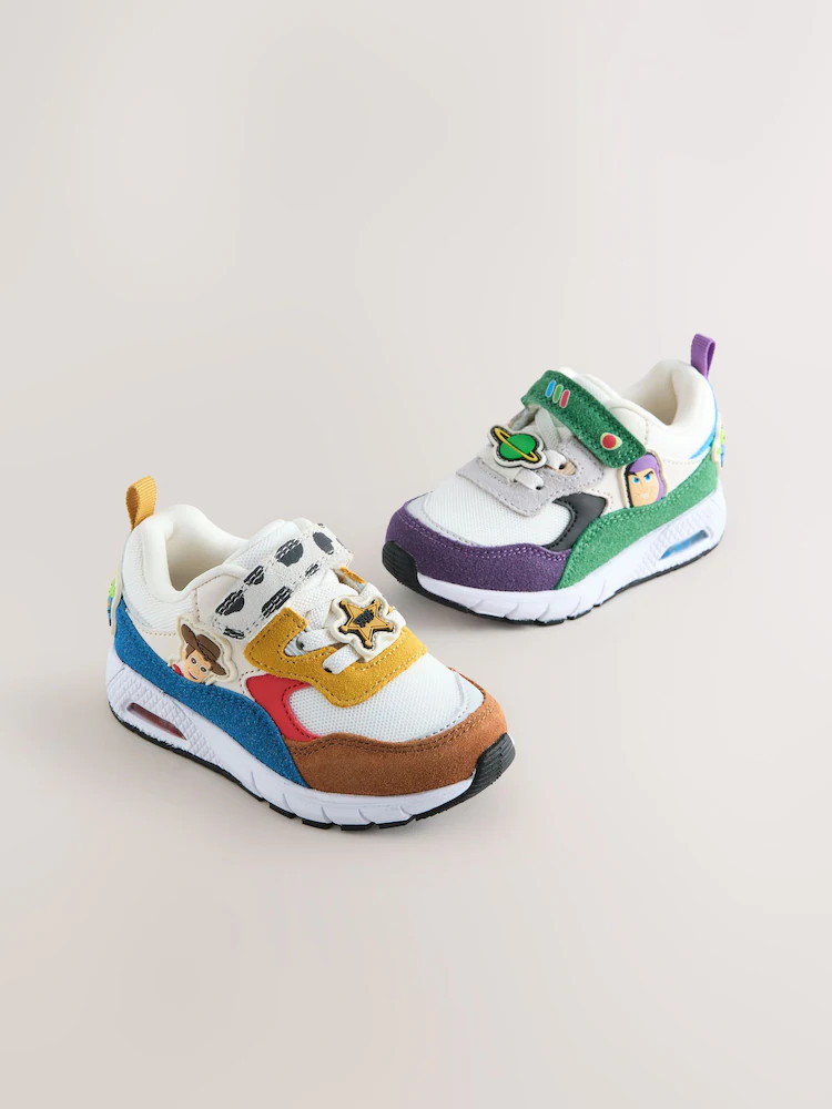 Neutral Standard Fit (F) Toy Story Touch Fastening & Elastic Lace Trainers | Next US