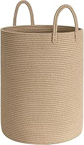 Goodpick Tall Woven Laundry Basket, 72L Wicker Hamper for Blanket, Clothes, Towel, Large Clothes ... | Amazon (US)
