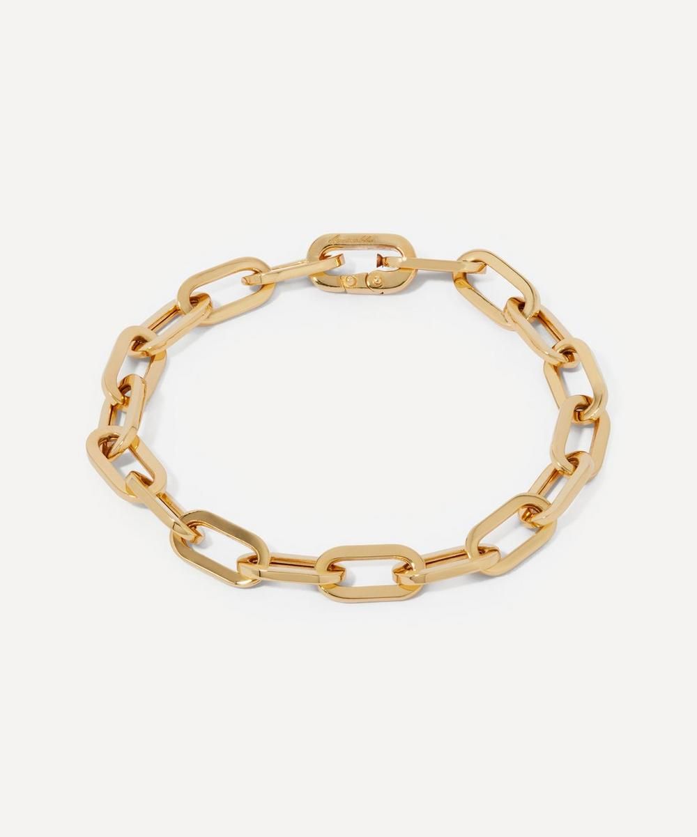 18ct Gold Cable Chain Large Bracelet | Liberty London (UK)