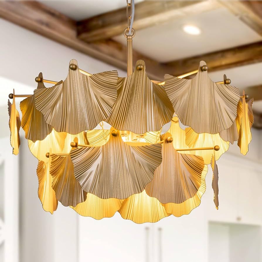 TOCHIC Modern Farmhouse Chandelier, 8 Lights Gold Chandeliers for Dining Room, Rustic Chandelier ... | Amazon (US)