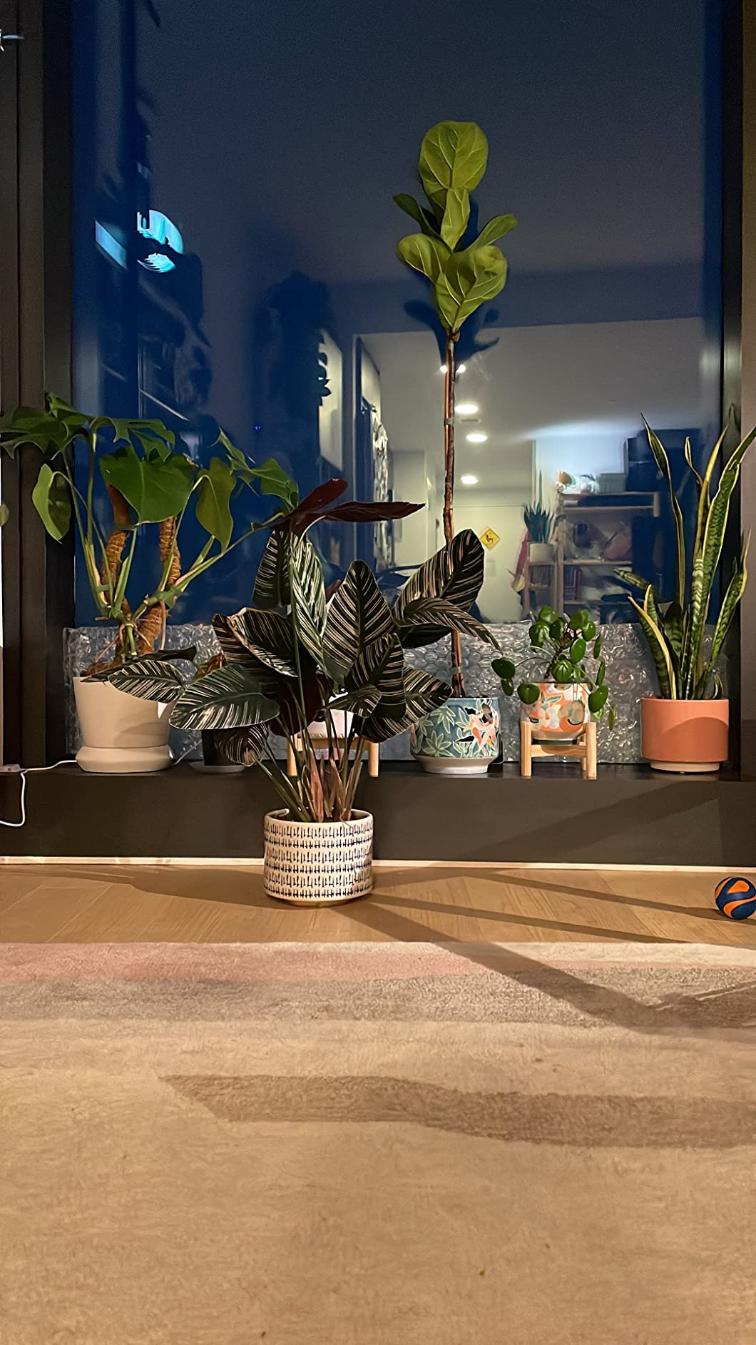 LA JOLIE MUSE Ceramic Plant Pot with Stand - 7.3 Inch Boho Style Decorative Cylinder Flower Pot w... | Amazon (US)